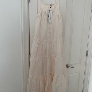 Shona Joy Margaux tuxedo dress ivory